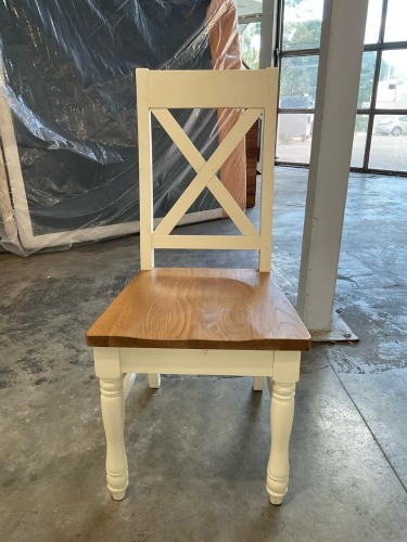 Portland chair with cross back - RRP $199 - Ex-Display