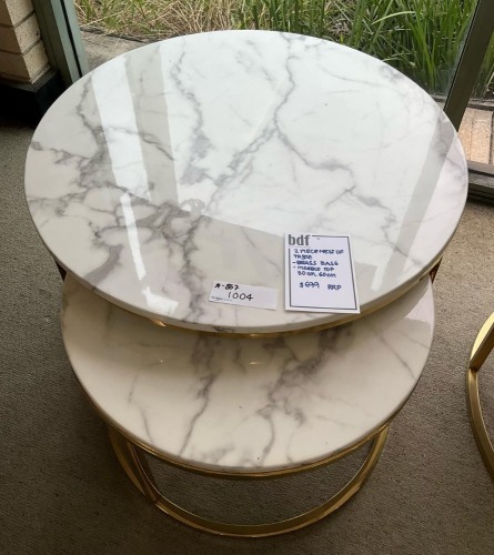 2pc Nest Table - RRP $699 - Ex-Display