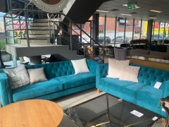 Modern Chesterfield 3+2.5 Seater Lounge - RRP $5999 - Ex-Display