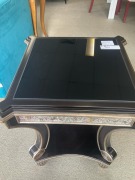 Aldo Lamp Black/Antique Silver Timber Veneer - RRP $899 - Ex-Display