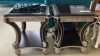 Aldo Lamp Black/Antique Silver Timber Veneer - RRP $899 - Ex-Display - 3
