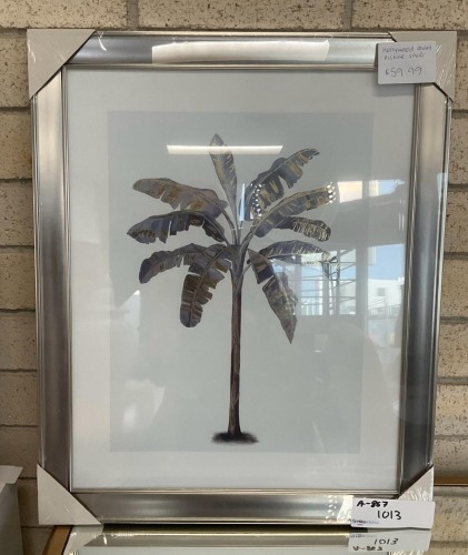 full_refund*Hollywood Palm Picture Silver - RRP $59.99 - Ex-Display