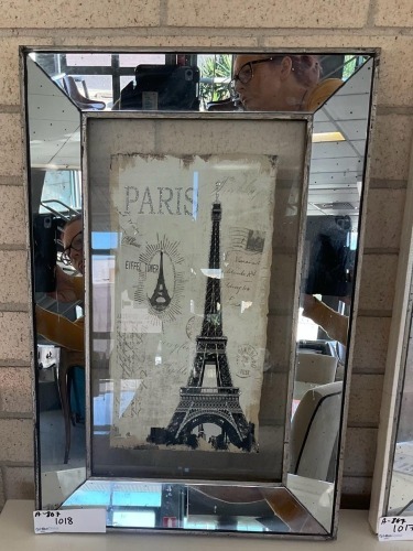 Paris Photo Frame Mirror - RRP $99 - Ex-Display