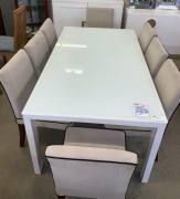 Caitlin 9pc Dining Suite - RRP $1299 - Ex-Display