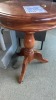 &lsquo;Tina&rsquo; 500mm Round Single Pedestal Lamp Table - RRP $399 - Ex-Display - 2