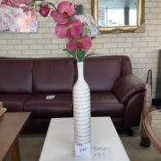 Gigi Vase w/ Flowers White - RRP $99 - Ex-Display
