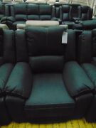 GAUCHO Fabric Single Seater Electric Recliner - JET Black