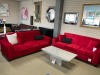 Forever 2x 3-seaters Fabric Lounge - RRP $3999 - Ex-Display