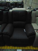 GAUCHO Fabric Single Seater Electric Recliner - JET - 2