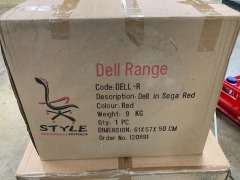 Style Erganomics Dell Office Chair, Saga Red RRP $199
