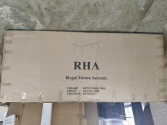 Regal House Griffith Dining Table, Matt Black, 2400mm x 1000mm RRP $1299