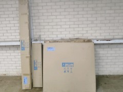 LV Luminous King Single Bed, Grey Upholstery RRP $599