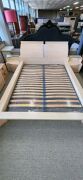 Queen size Gautier imported 4 Pieces bedroom Suite in white & Grey - RRP $6999 - Ex-Display