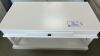 'Viva' 1200mm x 600mm Coffee Table w Drawer - White - RRP $799 - Ex Display