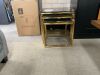 Ocma Brooklyn Nest of Tables Gold and Black RRP $699 - 3