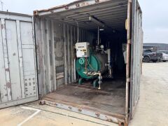 20ft Shipping Container with 200kw Natural Gas Fired Steam Boiler