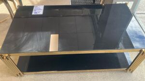 Ocma Brooklyn Coffee Table, Gold and Black RRP $699