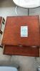 Regal House Tuscan Nest of Tables, Antique Gold with Teak Brown Top RRP $1199 - 2