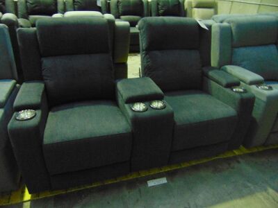 MEDUSA Fabric 3 SEATER Lounge 3EE- TOULON EBONY