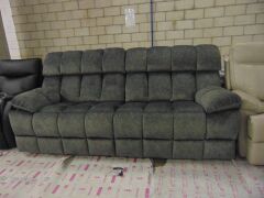 AXEL Fabric Lounge 2.5 Seater with built in electric recliner - GUNMETAL - 3