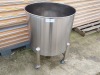 Heavy Duty Stainless Steel Conical Base Approx 200 Litres Mobile Liquid Storage Tank