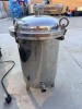 Heavy Duty Stainless Steel Pressure Vessel with Removable Top, Mesh Insert (As Is, Untested) - 3