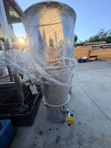 Stainless Steel Framed Fume Extraction/Filtration Duct with Fan (As Is, Untested) and Flow Control