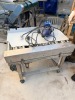 Stainless Steel Framed Pass Through Conveyor with Related Electrics on Stand (As Is, Untested)