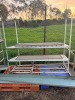 Lot Assorted Table Frames, Stands, IBC Frame, Dough Mixer (As Is), Slat Belt Conveyor - 4