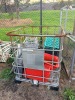 Lot Assorted Table Frames, Stands, IBC Frame, Dough Mixer (As Is), Slat Belt Conveyor - 7