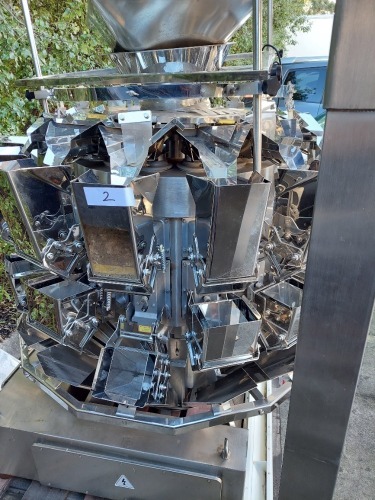 Heavy Duty Stainless Steel Framed 14 Head Ingredients/Food Rotary Volume Filling Carousel With Hopper Feed
