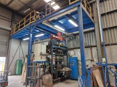 Heavy Duty Steel Framed Overhead Mezzanine Floor and Gantry Crane