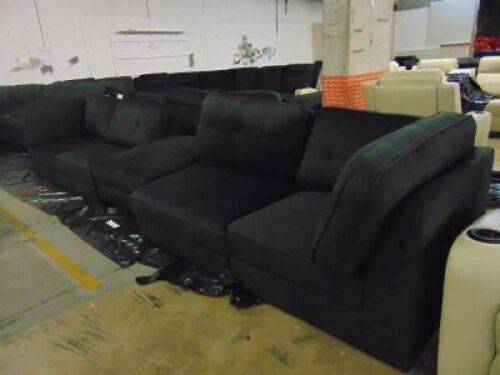 Corro Fabric Lounge 5 Piece/ Fabric - Plush Coal