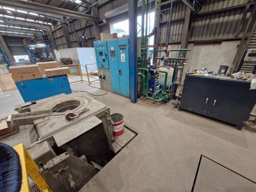 Inductotherm 500kg & 300kg Heavy Duty Electric Pushout Furnaces