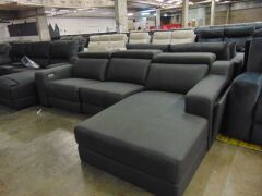 Brooklyn Fabric Lounge Raf Pwr Modular - Gra - 2