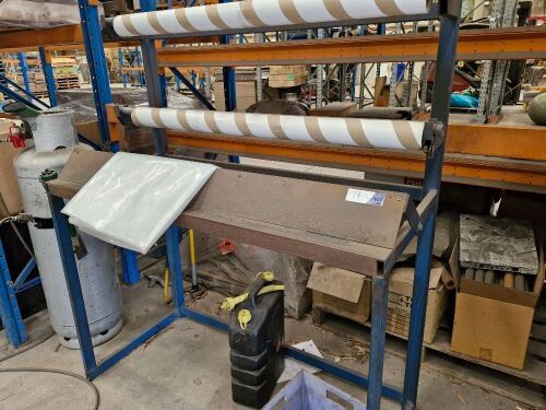 Steel Framed 2 Tier Plastic Packaging Reel Out Stand