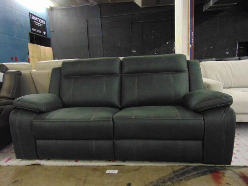 Vienna 2.5- Seater Fabric Recliner Sofa - Gra