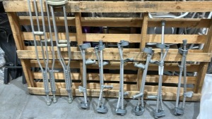 Bundle of Assorted Days Forearm and Underarm Crutches