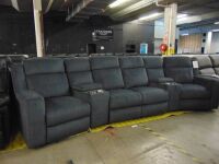 Cannes 4-Seater Powered Recliner Sofa  - Ebony
