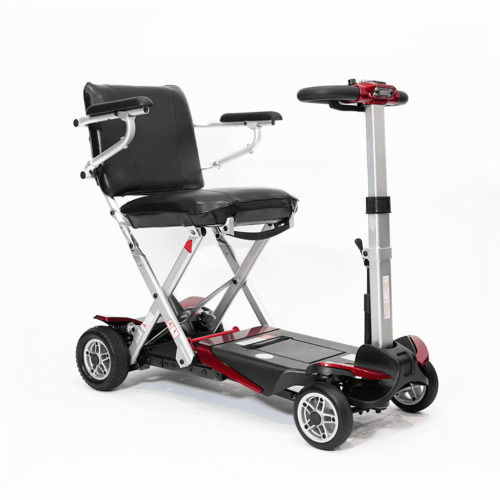Solax Charge Auto Fold Mobility Scooter - Red