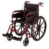 Days Escape Wheelchair Self Propelled with Back Breaks - Ruby Red - PAT-091566256