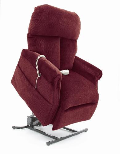 Pride D30- Electric Lift Chair and Recliner &ndash; Fabric &ndash; Burgundy