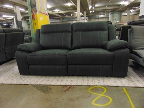 Vienna 2.5- Seater Fabric Recliner Sofa - Gra