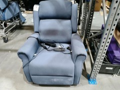 Soteria Atlas Quad Motor Recliner - Fabric - Blue