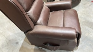 Soteria Atlas Single Motor Recliner - Oxford Leather - Brown