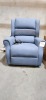 Soteria Atlas Single Motor Recliner &ndash; Fabric &ndash; Blue
