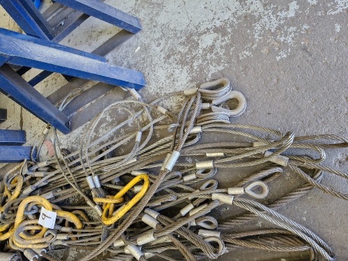 Large Quantity Heavy Duty Steel Cable Lifting Slings
