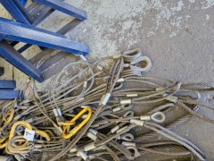 Large Quantity Heavy Duty Steel Cable Lifting Slings