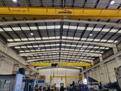 2 Heavy Duty Steel Crane Runways, each approx 40m