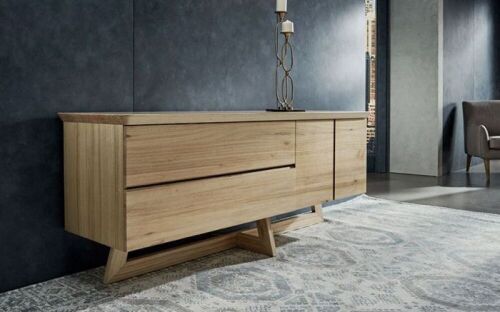 GUADIANA Buffet Table - 197X55 SOLID OAK/NATURAL - RRP $1,190